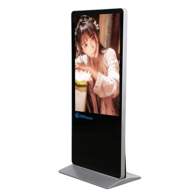 China 49 Inch LCD Display Digital Signage Indoor Stylish Free Standing Mall Kiosk With Advertising Screen for sale