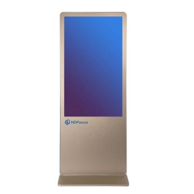 China 55 Inch Indoor Fashion Free Standing LCD Display Mall Kiosk With Digital Signage Unit for sale