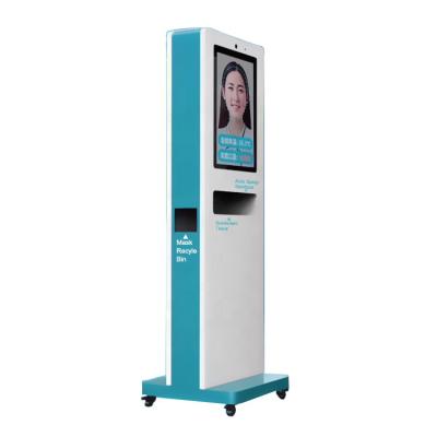 China Shopping Mall 42 Inch Dual Screen Hand Sanitizer Digital Signage With Body Temperature for sale