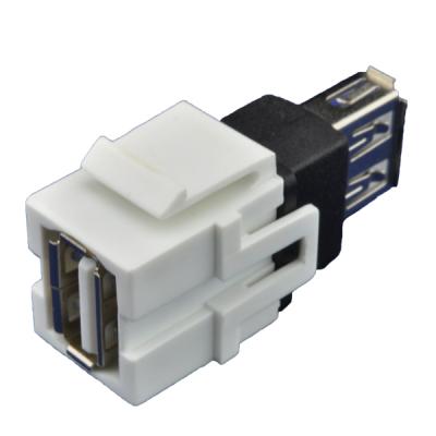 China Wall Plate USB 2.0 B Female To A Female Keystone Insert for sale