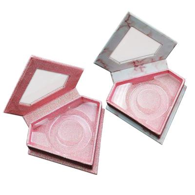 China Wholesale Hot Selling Durable On Custom False Eyelashes Storage Box Amazon Factory Logo Empty Eyelash Packaging Box for sale