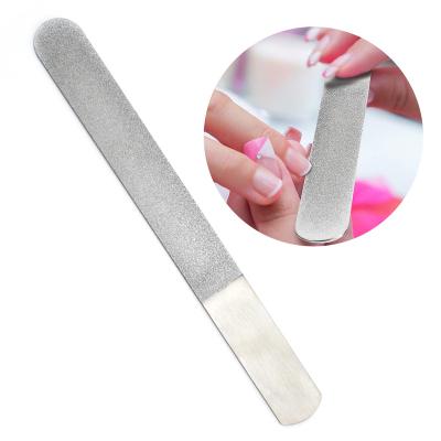 China Eco-friendly Professional Double Side Stainless Steel Pedicure Manicure Tool Polishing Nail File for sale