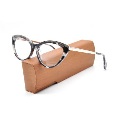 China For Optical Glasses Fashion Women Cat Eye Acetate Optical Frames Acetate Glasses Frames Glasses for sale