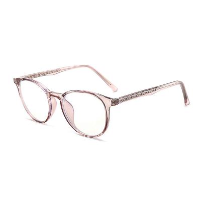 China Fashionable High Quality PC Frame Blue Light Blocking Round Eye Glasses for sale