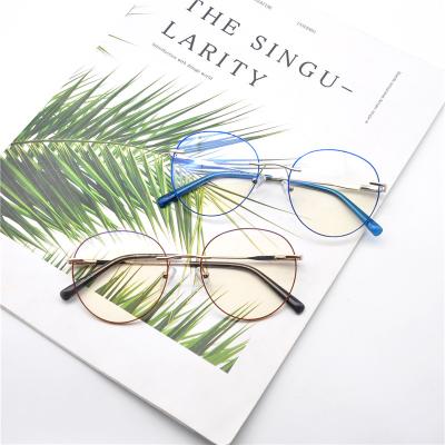 China WEAR Multicolor Round Metal Blue Light Anti Blocking Frames Optical Eye Glasses For Ladies for sale