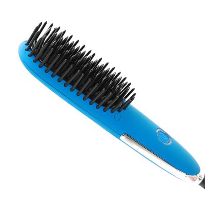 China Comfortable Ceramic Anti Scald Hair Care Modeling Straight For Hair Straighten Electric Brush Curly Or Wave Hair Comb for sale