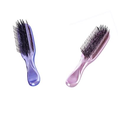 China Fashionable Appearance Professional Custom Hair Straighten Brush and Combs Make Hair Care Comb Best Selling Stimulate Hair Growth Comb Purple for sale