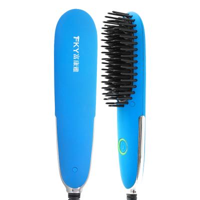 China Comfortable Ceramic Anti Scald Straight Hair Comb Hair Care Modeling for sale