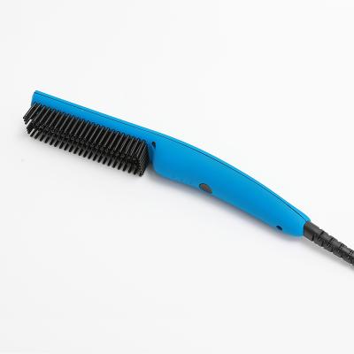 China Comb Comfortable Massage Straightener Fast Heating Plastic Professional Straight Hair Brush Best for sale