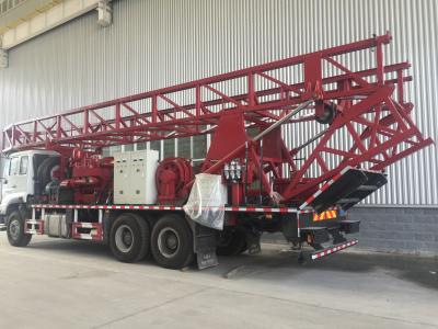 China 15m long mast Double Power double winch 600m  truck-mounted water well rotary drilling rig for sale