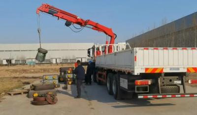 Китай Knuckle-boomed 7 ton crane with remote controller and additional winch for fire trucks продается