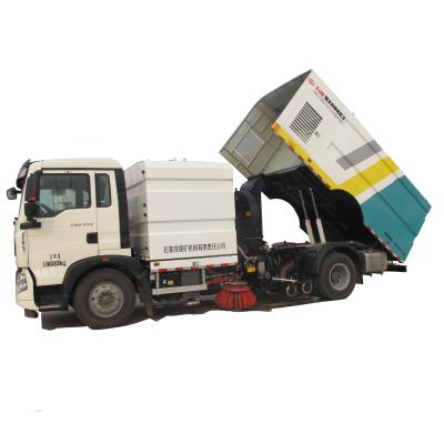 China Single Engine Low and High Pressure Water Washing and Cleaning Road Sweeper for sale