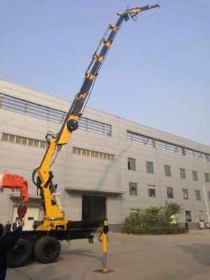 China 20 Ton Kunckle boomed Loader Crane with 9 Telescopic sections Boom for sale