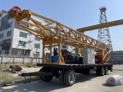 Китай Trailer water well drilling rig Double winches  800m drilling depth wwith drilling pressure gauge продается