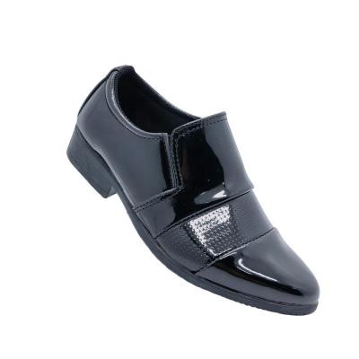 中国 Fashion Trend Wholesale Cheap Kids Boys Stylish Shoes Black Patent Leather Kids Party Shoes 販売のため