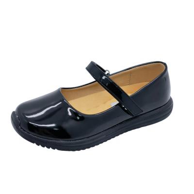 中国 Round OEM Kids Black School Shoes Mary Jane With Classic Non-slip Light Girls School Uniform Shoes 販売のため