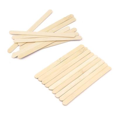 China Diy Natural Bamboo Custom Handmade Freezer Stick Spatula Popsicle Food Grade Engrave Eco-Friendly Disposable Ice Cream Sticks for sale