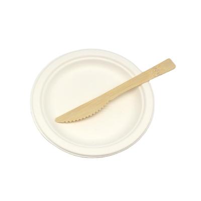 China 100% Eco-Friendly Biodegradable Light Weight Disposable Pizza Tableware Cake Tableware Opp Bag Cutlery Butter Bread Bamboo Knife for sale