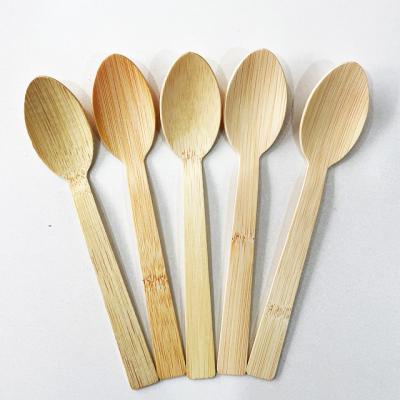 China Environmental protection natural bamboo disposable bamboo spice knife spoon fork cutlery household OEM bamboo spoons for sale