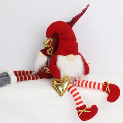 China Fashionable Cushion Christmas Hat Fabric Plush Gnomes Decoration Christmas Felt Acrylic Knitted Stuffed Gnome Decor for sale