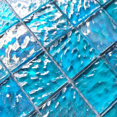 China Large Glass Mosaic Modern Decorative Tile Ice Making Crack for sale