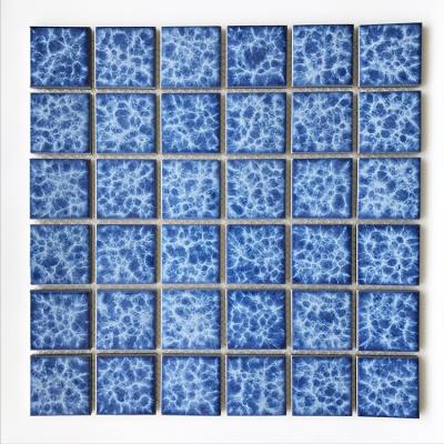 China Modern Manufacturers Selling Ceramic Blue Villa Wall Tile for sale