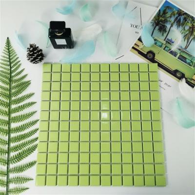 China Modern Industrial Green Tile Glass Mosaic of Sports Venues for sale