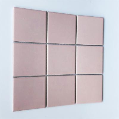 China Modern Floor Living Room Beautiful Pink Rock Stone Mosaic for sale