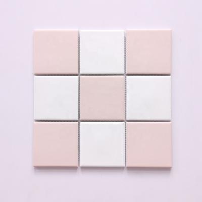 China Factory Wholesale Modern Hotel Square Block White Mosaic Tile for sale