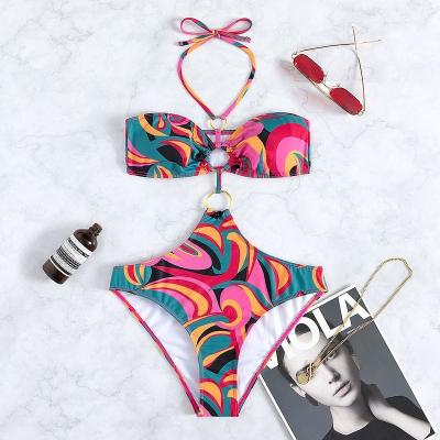 China Custom Wholesale Hot Selling Beautiful Fat Swimwear Woman Wrapping Bikini Top Crop for sale