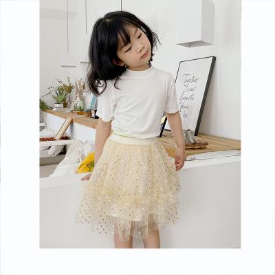 China New fashion children's breathable skirt big girl children skirt high quality mesh mini skirt for sale