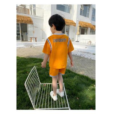 China Top Quality Casual Multicolor Cotton Summer Stylish 100% Short Sleeve Tracksuits Boys for sale