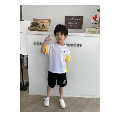 China Anti-pilling Nice Even Customized Colors 95% Cotton 5% Spandex Summer Tops Popular Printed Tees Kids Clothing for sale