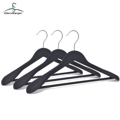 China Natural/Casual Black/Antique/Blue Color Customized Wooden Coat Hangers/Suit for sale