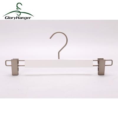 China Wholesale Premium Multifunctional Wooden Skirt Clip Hanger Wooden Hangers For Pants for sale