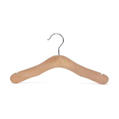 China Sustainable Custom Luxury Clothes Coat Suit Hotel Wood Clothes Stand Hanger for sale