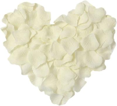 China Ivory Dry Flower 1000 Pcs Dry Color Artificial Silk Rose Petals Decoration Wedding Party/Pampas Flowers for sale