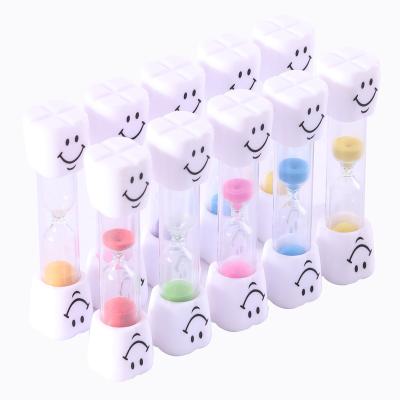 China Custom dental timer clock 10 30 second sandglass glass plastic loose sand minimalist mini 1 minute hourglass for sale