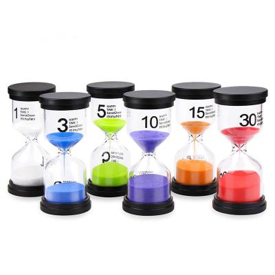 China Minimalist 1/3/5/10/15/30 Minutes Logo Hour Mini Sandglass Sandglass Hourglass Timer Clock Time Decor Soal Gift for sale