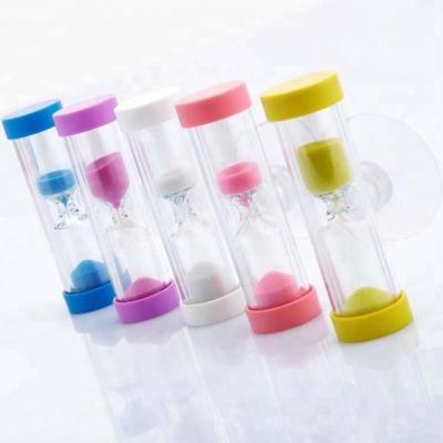 China Plastic + Glass + Promotional Waterproof 3/4/5min Glass Beads Hourglass Shower Timer for sale