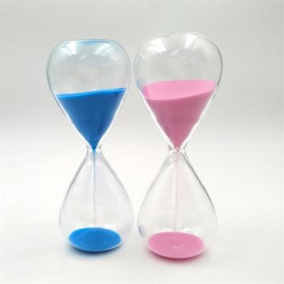 China Wholesale Glass+color sand glass timer glass hourglass for sale