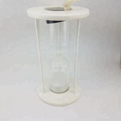 China White Empty Wood+glass+ Cork DIY Sandglass Hourglass for sale