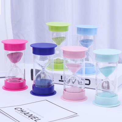 China Amazon Hot Selling Minimalist Green Plastic Hourglass 1 of 30 Minutes Decorations Minimum Sand Timers 3 Minute Sand Glass for sale