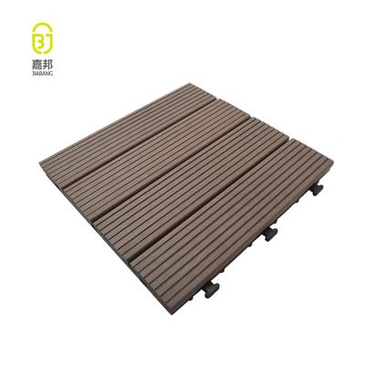 China DIY OGROD DACHOWKA and WPC PODLOGOWYCH Exterior Compound Interlocking Decking Tile for sale