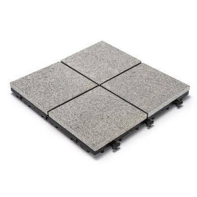 China Durable Cheap Natural Stone Granite Interlocking Outdoor DIY Decking Tile for sale