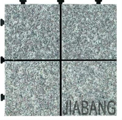 China Flamed Natural Stone Granite Slabs Interlocking Outdoor DIY Decking Tile for sale