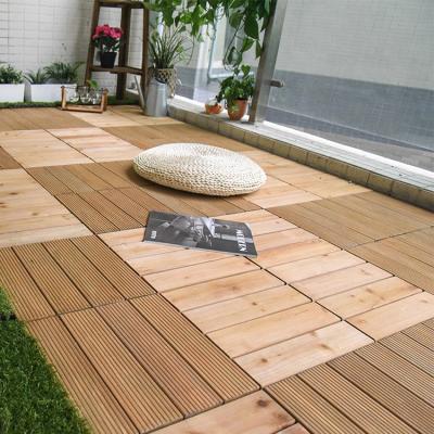 China Wood look garden flooring/wooden spruce outdoor decking-S4P3030BH for sale