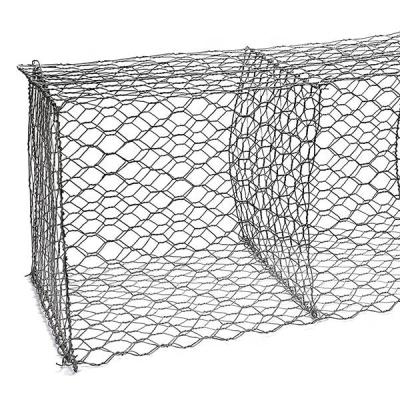 China Plain Weave Hot Dipped Galvanized Hexagonal Gabion Box Gabion Retaining Wall Bank Pad Gabion Te koop