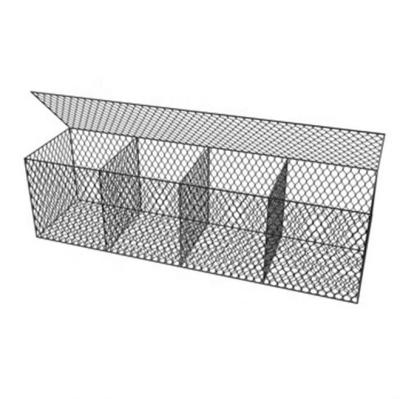 Chine High Quality Plain Weave Gabion Box Hot Dipped Galvanized Material Gabion Mesh Size à vendre