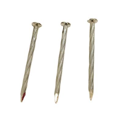 Chine XINHAI Twisted Spiral Spike Nails Common Concrete Pan Flat Head Zinc Coated Nails à vendre